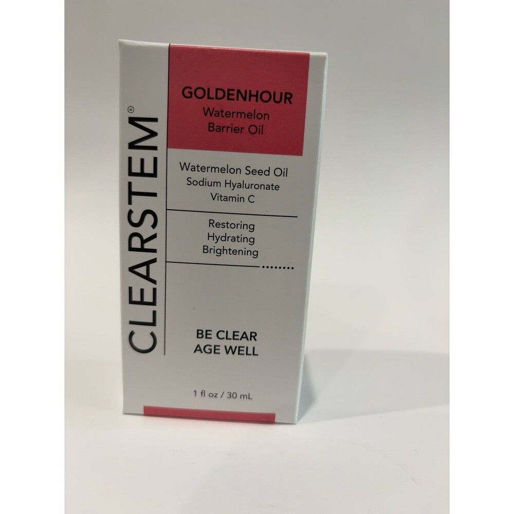 CLEARSTEM Goldenhour Watermelon Barrier Oil 1oz Face Serum Vitamin C New In Box